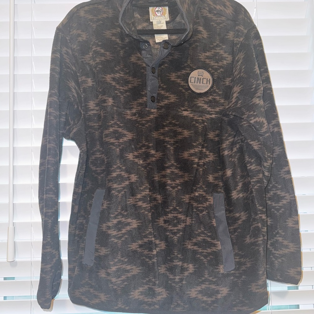 Cinch Black And Brown Patterned Jacket - image 1